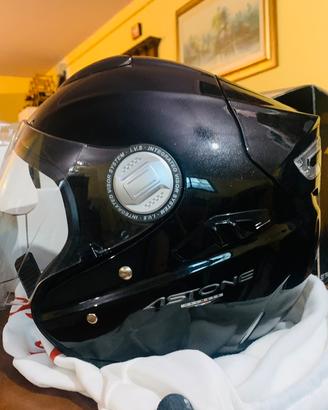 Casco moto Astone Helmets Lead jet fibre mono - L