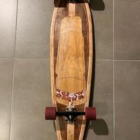 Longboard artigianale dipinto a mano completo