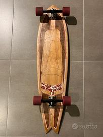 Longboard artigianale dipinto a mano completo