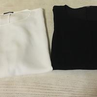 Maglia basic nero e bianca Tezenis