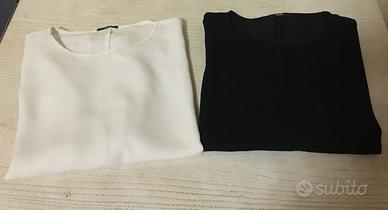 Maglia basic nero e bianca Tezenis