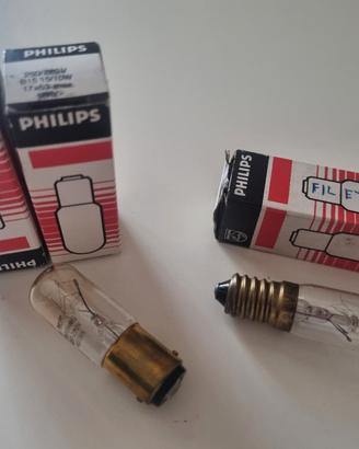Lotto 3 lampadine Philips B15 250/220V 15-10W