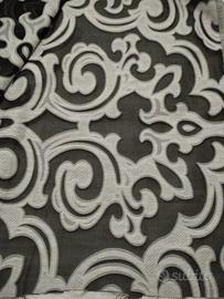 scampolo di tenda nera trasparente 