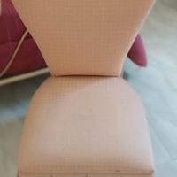 poltroncina vintage in tessuto 