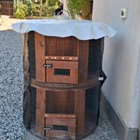 voliera per uccelli quaglie 