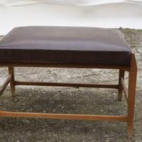 Sgabello / Panca vintage in legno con seduta