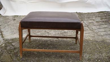 Sgabello / Panca vintage in legno con seduta