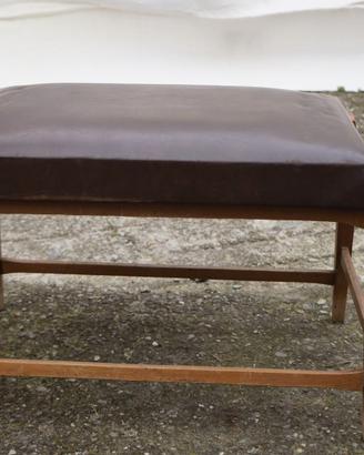 Sgabello / Panca vintage in legno con seduta