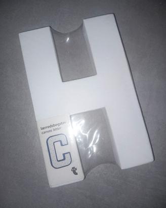 Lettera in tela "H" 