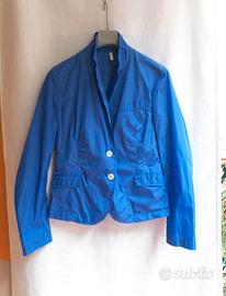 Giacca/ K Way Sportiva elegante blu   leggera