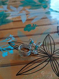 Coppia anelli in argento 925