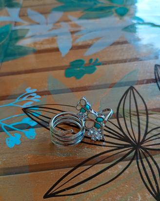 Coppia anelli in argento 925