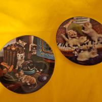 2 Piatti gatti Kahla da collezione