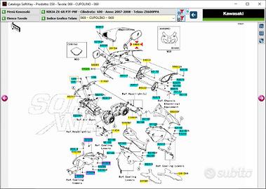 Specchio Dx Kawasaki Ninja ZX-6R 560010085