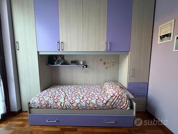 Cameretta ponte con secondo letto estraibile