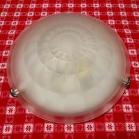 Plafoniera vetro satinato 40 cm.