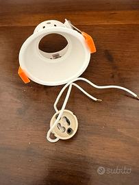 Faretto da controsoffitto a incasso bianco rotondo