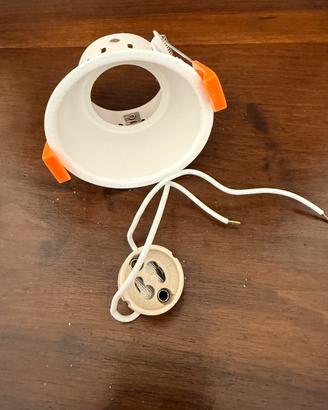 Faretto da controsoffitto a incasso bianco rotondo