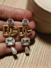 Orecchini Dolce e Gabbana oro e strass