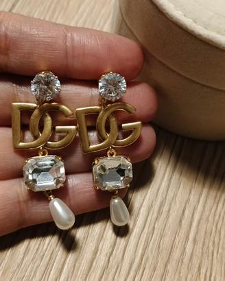 Orecchini Dolce e Gabbana oro e strass