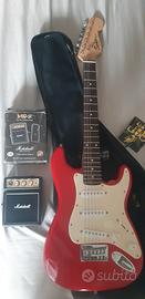 stratocaster squier by fender mini 3/4 