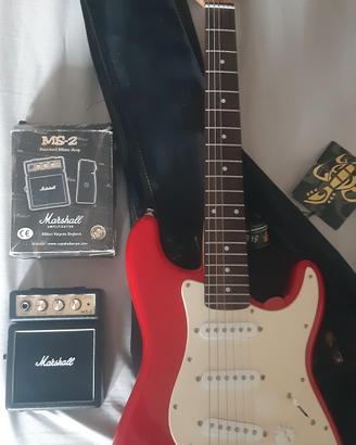 stratocaster squier by fender mini 3/4 
