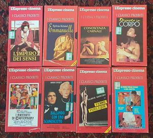 Lotto 8 VHS L'Espresso cinema I classici proibiti