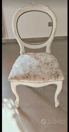 Sedie legno massello Shabby 