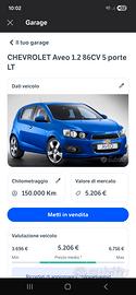 CHEVROLET Aveo 1.2 86CV 5 porte LT