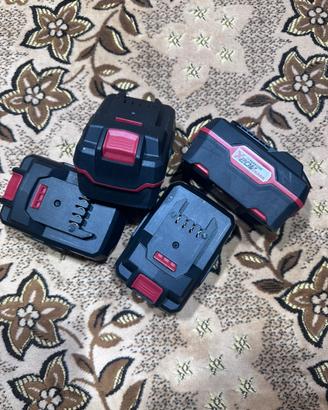 4 batterie Parkside 4Ah 20V nuove