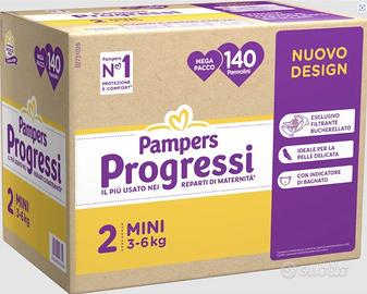 Pampers Progressi taglia 2 140 pannolini