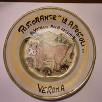 Piatto  buon ricordo ristorante 12 Apostoli Verona