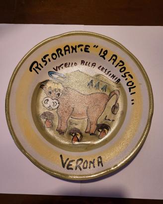 Piatto  buon ricordo ristorante 12 Apostoli Verona