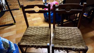 Sedia legno anni 60/70