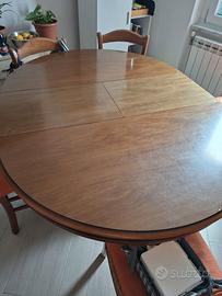 Tavolo rotondo da pranzo allungabile