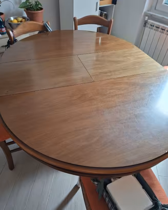 Tavolo rotondo da pranzo allungabile
