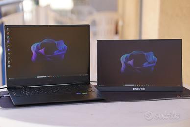 Hgfrtee Monitor portatile Touch ips 15.6inch fhd