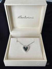 Collana con cuore in oro e diamanti Salvini