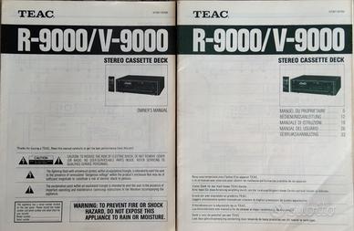 Teac R-9000/V9000 manuali istruzioni