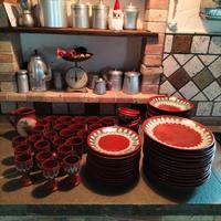 servizio da 12 in terracotta artigianale 