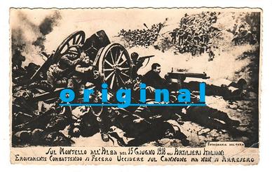Cartolina/foto italiana battaglia di Montello 1918