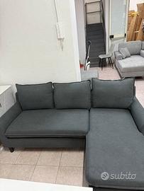 Divano marvis 205x140 in stoffa blu