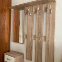 Mobile ingresso appendiabiti con specchio + scarpi