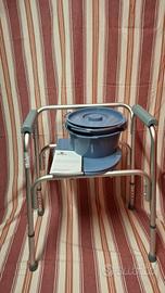 Sedia comoda WC per anziani e disabili