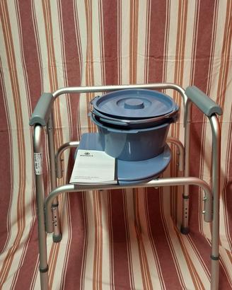 Sedia comoda WC per anziani e disabili