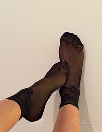 Calzini donna in pizzo nero