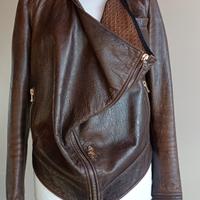 Giacca biker in pelle di Francesco Scognamiglio 