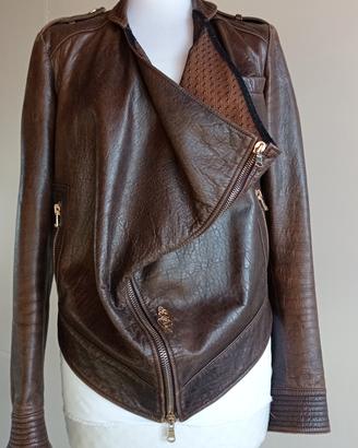 Giacca biker in pelle di Francesco Scognamiglio 