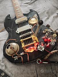 Chitarra Elettrica Steampunk Custom Sergeant Grind