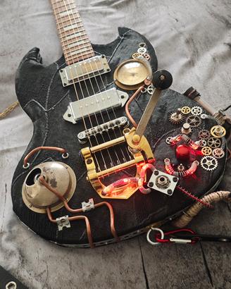 Chitarra Elettrica Steampunk Custom Sergeant Grind